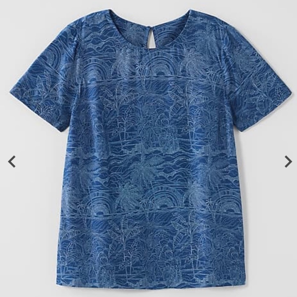 Flowy soft blue J.Jill top PM